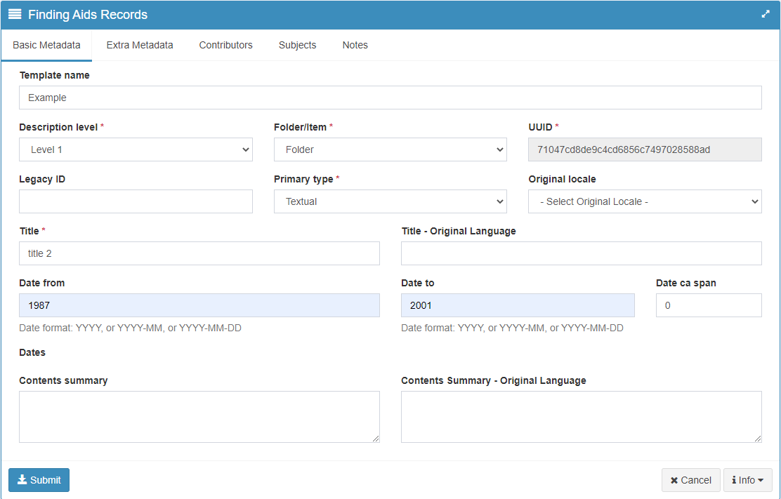Templates Blinken OSA Catalog Manual